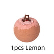 Bath bomb with a bear figurine on top, labeled '1pcs Lemon' on a white background