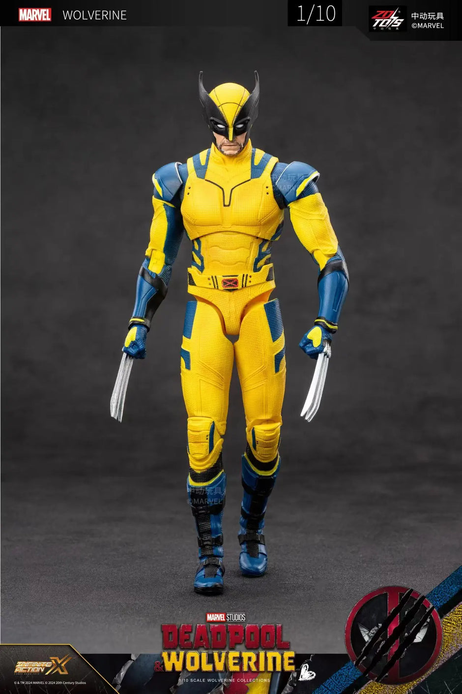 تمثال Deadpool & Wolverine – 18cm PVC قابل للتجميع | ZD Toys سلسلة Super War