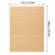 Beige brick-patterned wall panel with dimensions on a white background