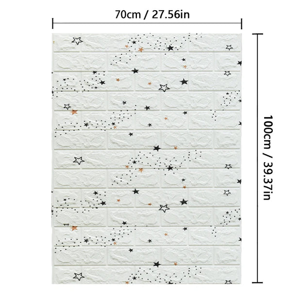 White quilt with star pattern and measurements on a white background