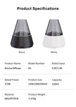 جهاز ترطيب هواء USB مصغر وناشر عطور – لهب LED، 7 ألوان، 120ml