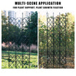 Garden trellis with multi-scene application text on a white background