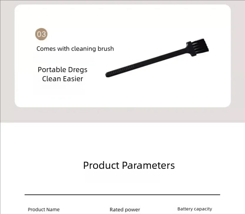 طاحونة قهوة كهربائية بُرّ – بطارية 1500mAh، شحن Type-C، إعدادات طحن قابلة للضبط