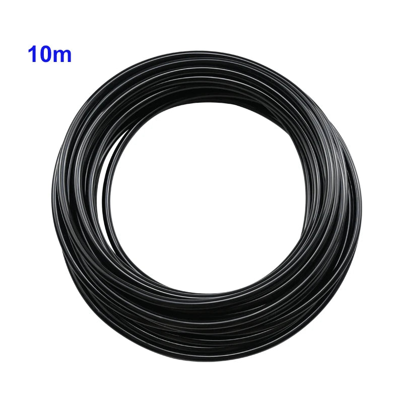 Coiled black cable with '10m' label on a white background