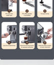 ماكينة إسبريسو Cafelffe شبه أوتوماتيكية – 19 بار، ذراع بخار، تحضير ساخن وبارد