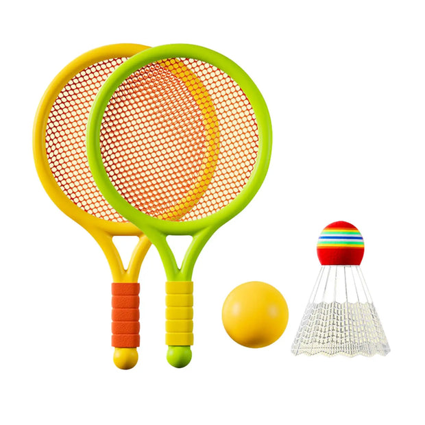 Kids Badminton Set – 2 Rackets, Shuttlecock & Ball, Indoor & Outdoor