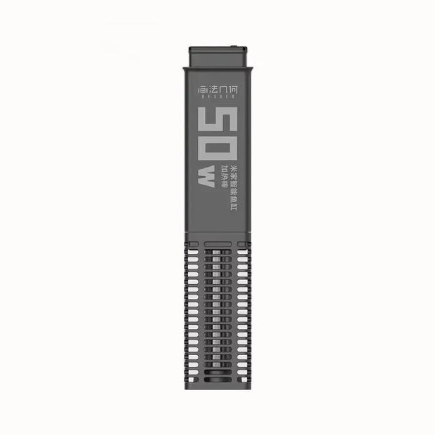 Black electronic component with text on a white background