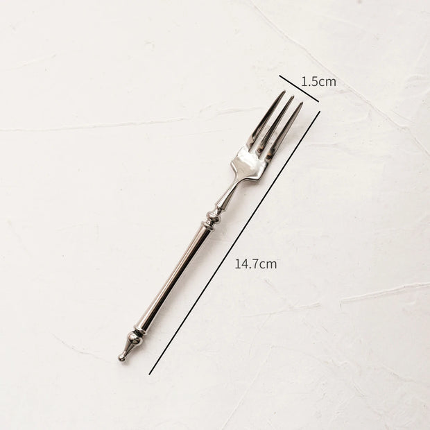 304 Stainless Steel Vintage French Cutlery – Retro Fork & Spoon Set