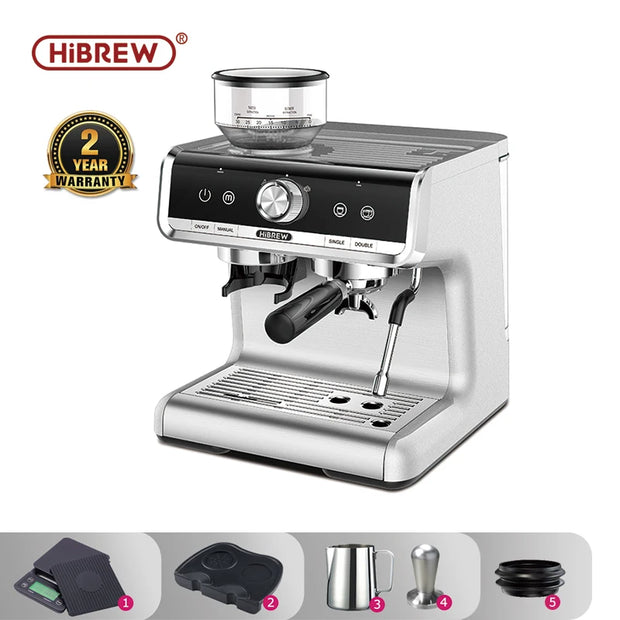 HiBREW Barista Pro 20 Bar Espresso Machine - Commercial Bean-to-Cup Coffee Maker