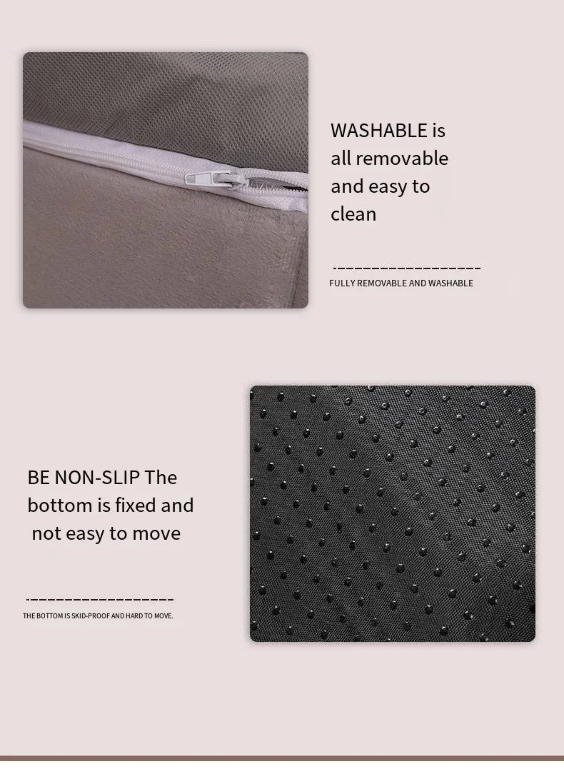 Text description of a product feature with close-up images on a light gray background