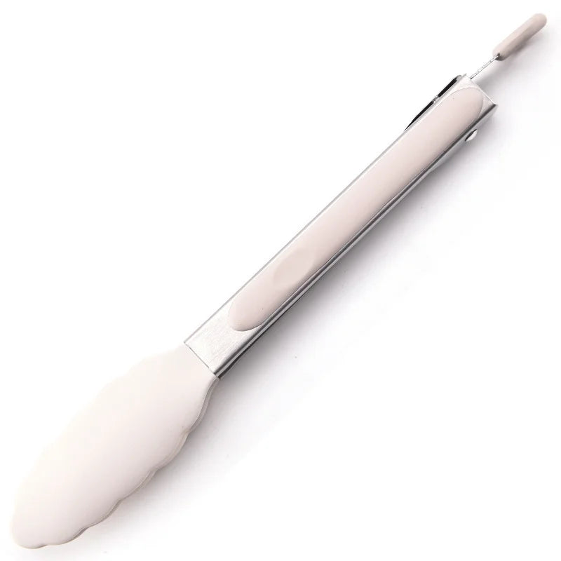 White makeup brush on a white background