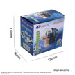 Resun auto feeder packaging with dimensions and weight information on a white background