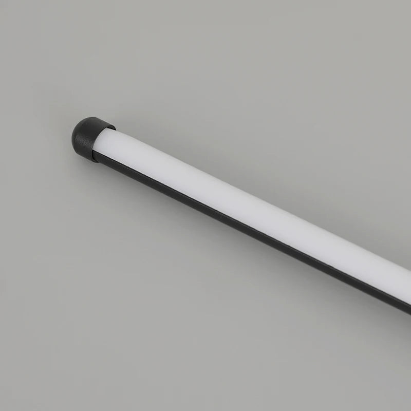 إضاءة جدارية LED عصرية – شكل I من الألومنيوم، قابلة للتعتيم، 3 أحجام