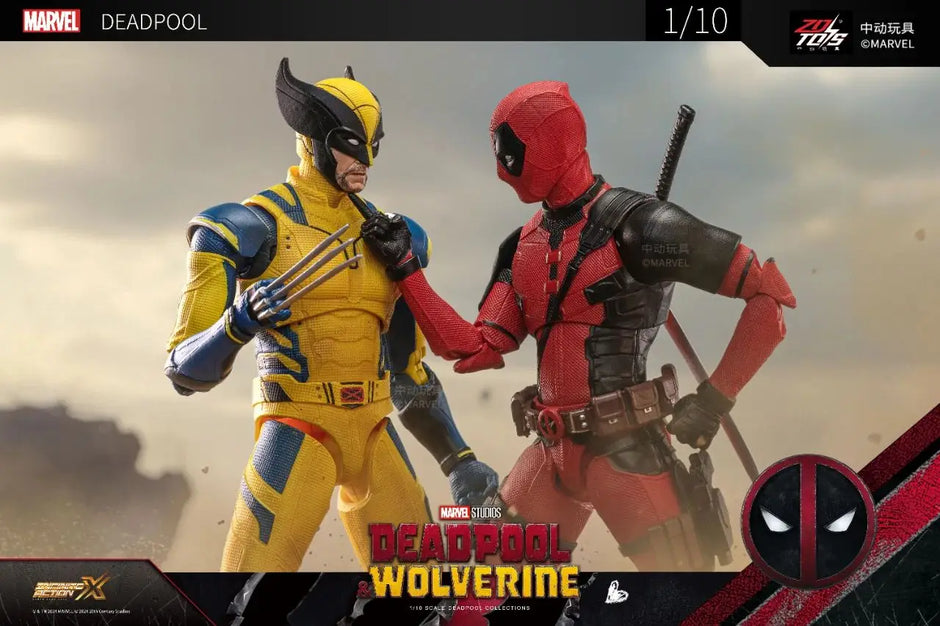 تمثال Deadpool & Wolverine – 18cm PVC قابل للتجميع | ZD Toys سلسلة Super War