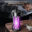 Mosquito repellent device on a table with a baby in the background, emphasizing its use for pregnant and infant safety.