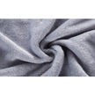 Close-up of textured gray fabric