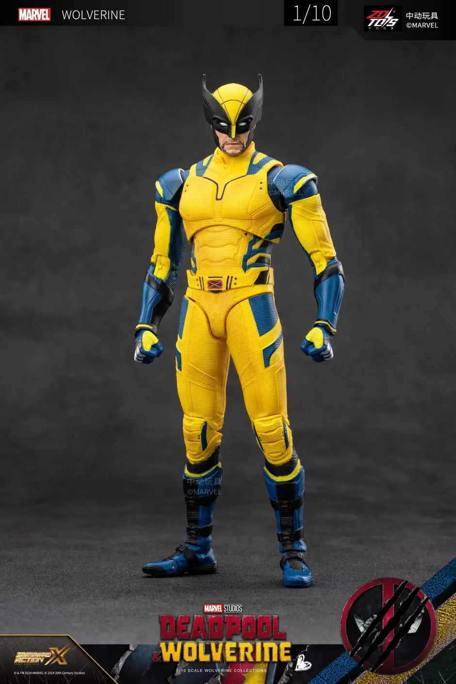 تمثال Deadpool & Wolverine – 18cm PVC قابل للتجميع | ZD Toys سلسلة Super War