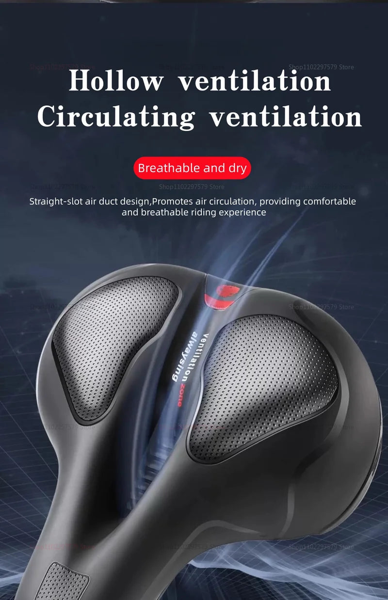 Motorcycle seat with ventilation design on a dark background