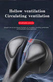 Motorcycle seat with ventilation design on a dark background