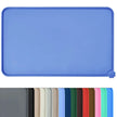 Blue silicone mat with color swatch below on a white background