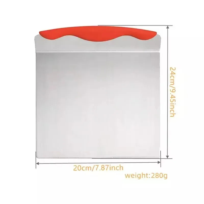 Rectangular white container with red lid and dimensions on a white background