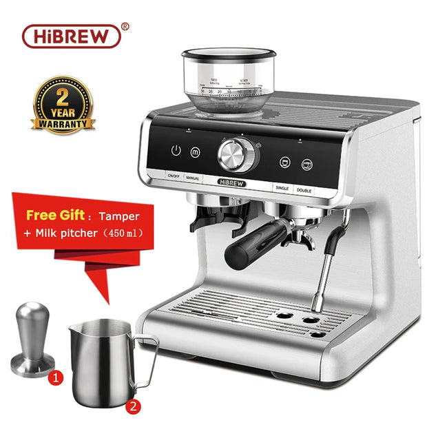 HiBREW Barista Pro 20 Bar Espresso Machine - Commercial Bean-to-Cup Coffee Maker