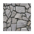 Pattern of gray stone tiles on a white background