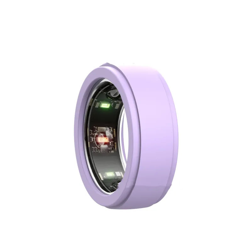 Purple ring-shaped device on a white background